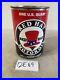 1 Quart Red Hat Motor Oil Vintage Can 12E69