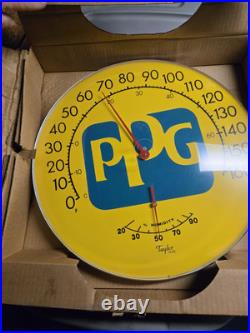 18 Ppg Paint Thermometer Gas Oil Advertising Sign New In Box. Nos Vintage