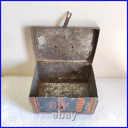 1920s Vintage Veedol Motor Oil Advertising Tin Can Automobile Collectibles T794