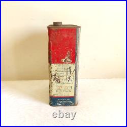 1930s Vintage Esso Gear Oil Advertising Tin Can Automobile Collectible T717