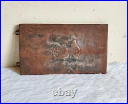 1930s Vintage Rising Oil Advertising Wooden Tin Sign Board Old Collectible WN100