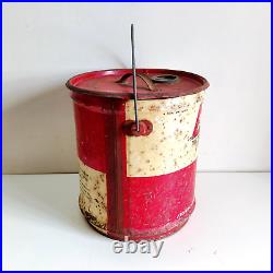 1950 Vintage Caltex RPM Premium Motor Oil Tin Bucket Automobile Collectible T124