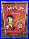 1950's Vintage Donald Duck Orange Juice Oil Gasoline Soda Pop Porcelain Sign