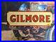 1950's Vintage Gilmore Gasoline Motor Oil Porcelain Enamel Gas Pump Sign