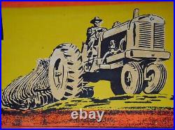 1950s RARE OLD VINTAGE MFA OIL SIGN TRACTOR FARM ADVERTISING SIGN DIESEL FUEL MO