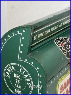 1950s VINTAGE STANDARD Oil/Gas Advertising Santa Claus Mailbox RARE 1950s VINTAGE STANDARD Oil/Gas Advertising Santa Claus Mailbox RARE