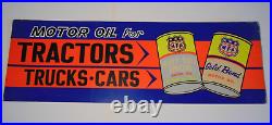 1960s RARE OLD VINTAGE MFA OIL SIGN OIL CAN ADVERTISING SIGN MFA GOLD BOND OIL