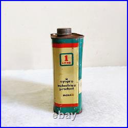 1960s Vintage Synpro Double Boiled Linseed Oil Advertising Tin Can Unused Rare
