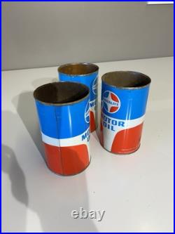 (3) Vintage Canadian Royalite Oil Quart Tins