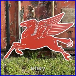 36in Mobil Gas And Oil Pegasus Vintage Style Repop Sign