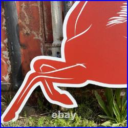 36in Mobil Gas And Oil Pegasus Vintage Style Repop Sign