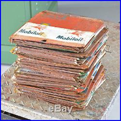 48- LOT Vintage Tin maple sap bucket LIDS made with 1950s 1960s Motor oil cans