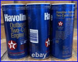 6 Vintage TEXACO Havoline Outboard Two-Cycle Engine Oil SAE 40 6 pack (FULL) 6 Vintage TEXACO Havoline Outboard Two-Cycle Engine Oil SAE 40 6 pack (FULL)