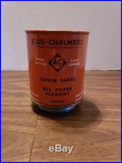 Allis Chalmers Genuine Parts Oil Filter Element Farm Tractor Vintage Old Sign