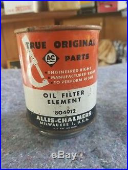 Allis Chalmers Original Parts Oil Filter Element Farm Tractor Vintage Old Sign
