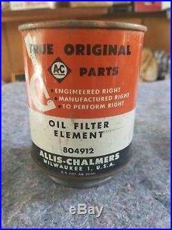 Allis Chalmers Original Parts Oil Filter Element Farm Tractor Vintage Old Sign