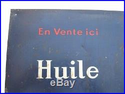 Ancienne plaque publicitaire années 20/30 HUILE NEGROLEO vintage oil can bidon