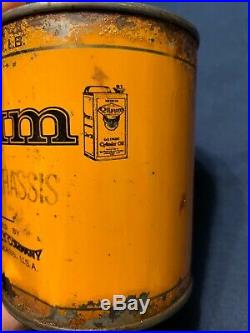Antique Vintage Oilzum 1 Lb White & Bagley Company Oil Grease Can