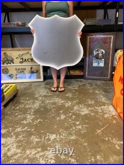 Antique Vintage Old Style Sign Phillips 66 Shield Made USA