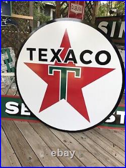 Antique Vintage Old Style Texaco Gas Oil Sign 48