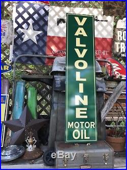 Antique Vintage Old Style Valvoline Motor Oil Sign