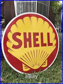 Antique Vintage Style Shell Oil Sign