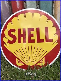 Antique Vintage Style Shell Oil Sign