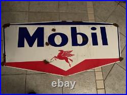 Antique -vintage look Mobiloil Gargoyle Autjorized Dealer sales service sign Antique -vintage look Mobiloil Gargoyle Autjorized Dealer sales service sign