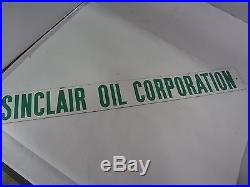 Authentic Sinclair Vintage Sign Gas Oil Advertising Door Push Pull Plate 107-v