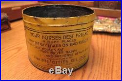 BUFFALO OIL Prairie Cities Oil Co Axle Grease vintage collectable Tin