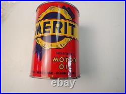 Beautiful Vintage Merit Oil 1 Qt Unopened 1940s 1950s