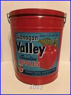 Bertels Can Co Okanagan Valley Canadian Apples Large 1 Bushel VTG Red Cool EUC Bertels Can Co Okanagan Valley Canadian Apples Large 1 Bushel VTG Red Cool EUC