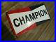 CHAMPION porcelain sign advertising vintage tuning 24 oil old gas USA racing