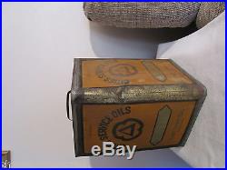 CITIES SERVICE Crew Levick Philadelphia Square 5 Gal Vintage Advertising Oil Can