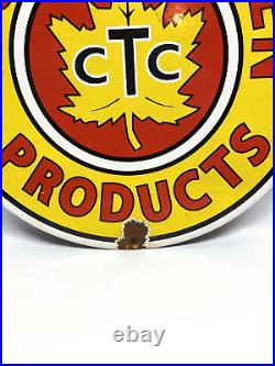 CTC Products Tested Proven Vintage Style Proclain Sign Gasoline Motor Oil Plate