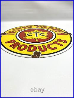 CTC Products Tested Proven Vintage Style Proclain Sign Gasoline Motor Oil Plate