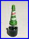 Castrol Glass Pint oil bottle 20w30. Vintage Collectible Metal Pourer & Cap tin