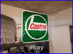 Castrol Motor Oil Advertising Vintage Illuminated Old Sign