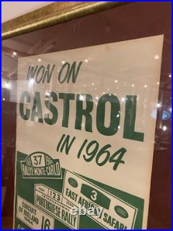 Castrol Poster Framed 70x60cm Vintage Oil Advertising UK
