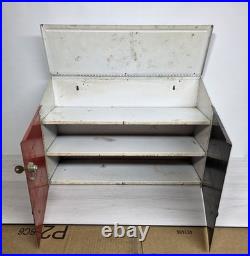 Champion Vintage Spark Plug Service Station Metal Cabinet Oil Gas USA