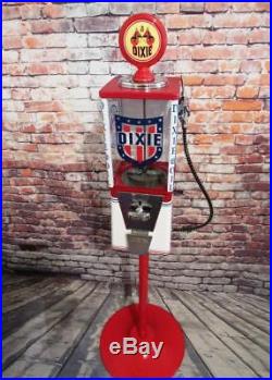 Dixie oil gas vintage gumball machine bar office decor novelty memorabilia gift