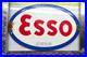 ESSO 12 VINTAGE Genuine FLAT Gas Pump Plate Service Station Porcelain Sign