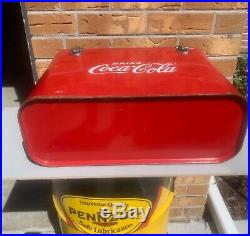 EXCELLENT CONDITION Vintage RARE Coca-Cola Airline Cooler GAS OIL SODA Minty