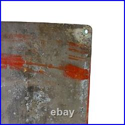 Early Original Vintage Curved Ethyl Gasoline Gas & Oil Pump Plate Tin Sign NR