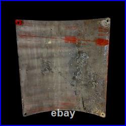 Early Original Vintage Curved Ethyl Gasoline Gas & Oil Pump Plate Tin Sign NR