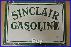 Early Vintage Original Sinclair Oil Gasoline Porcelain Pricer No Reserve