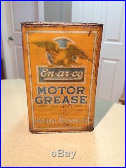 Enarco / White Rose 25lb Oil Can Collectible Vintage Very Rare 1920's