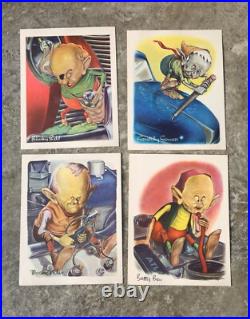 Esso Motor Oil Advertising sign Promo Car Prints 1940s Vintage Cartoon Goblin