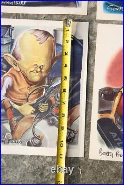 Esso Motor Oil Advertising sign Promo Car Prints 1940s Vintage Cartoon Goblin