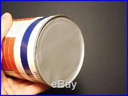 FULL Vintage Reliance Petroleum Vitalube Heavy Duty Motor Oil Quart Tin Can
